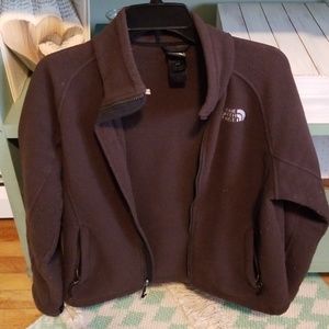North Face Brown Zip Up